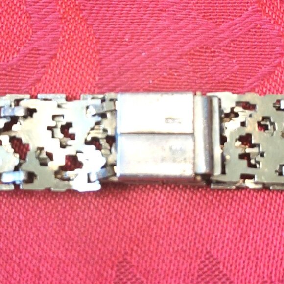 VINTAGE K&L GERMANY ROLLED GOLD Woven Modernist Bracelet Mid Century 1960s Gold - Picture 5 of 8